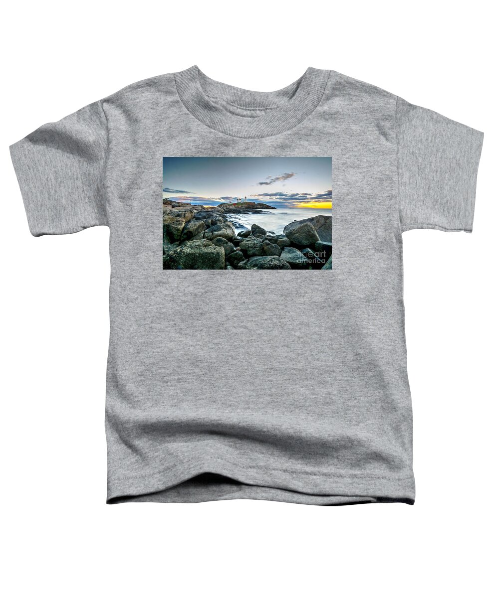 Maine Toddler T-Shirt featuring the photograph The Nubble by Steve Brown