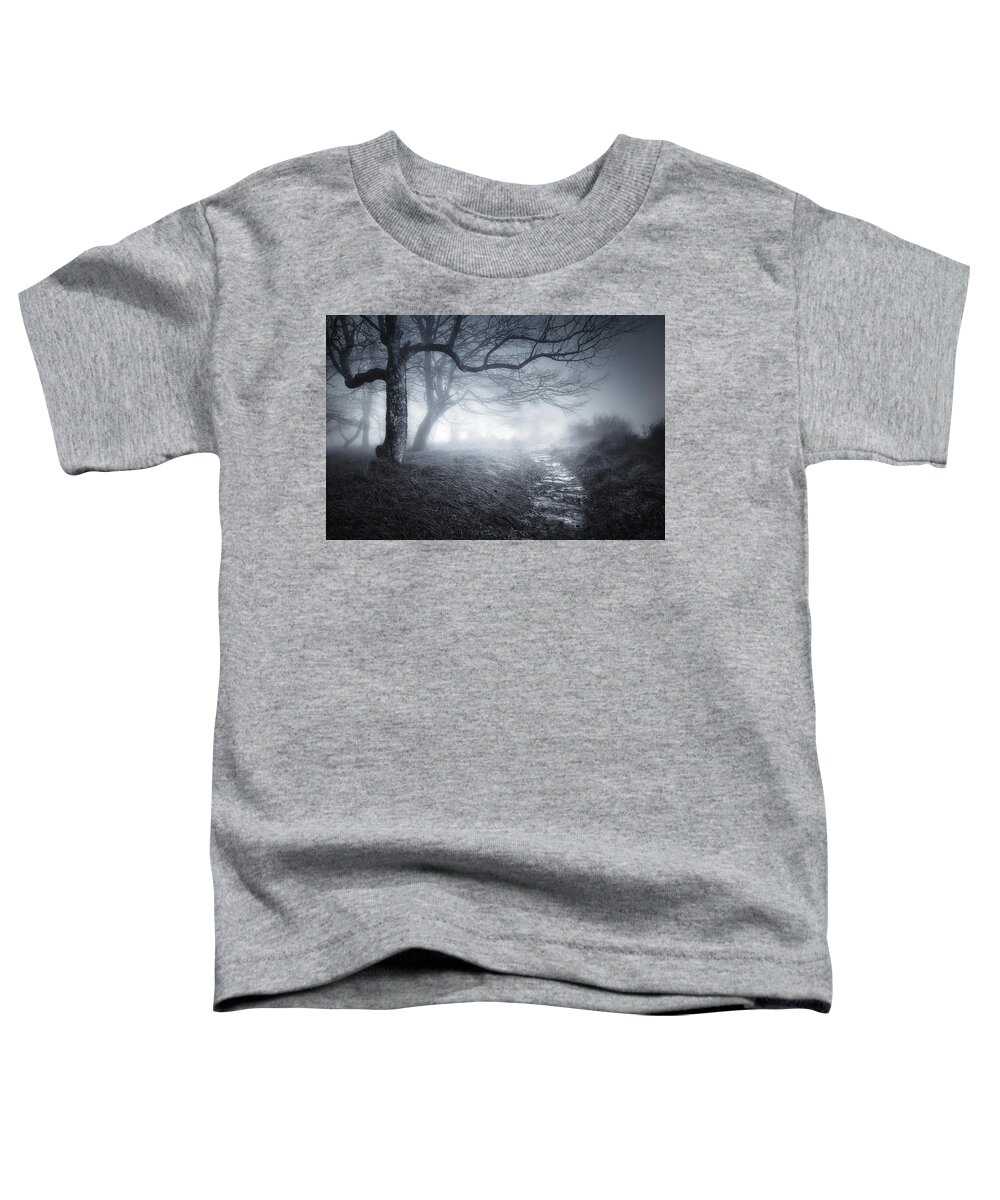 Scary Toddler T-Shirt featuring the photograph The old forest by Mikel Martinez de Osaba