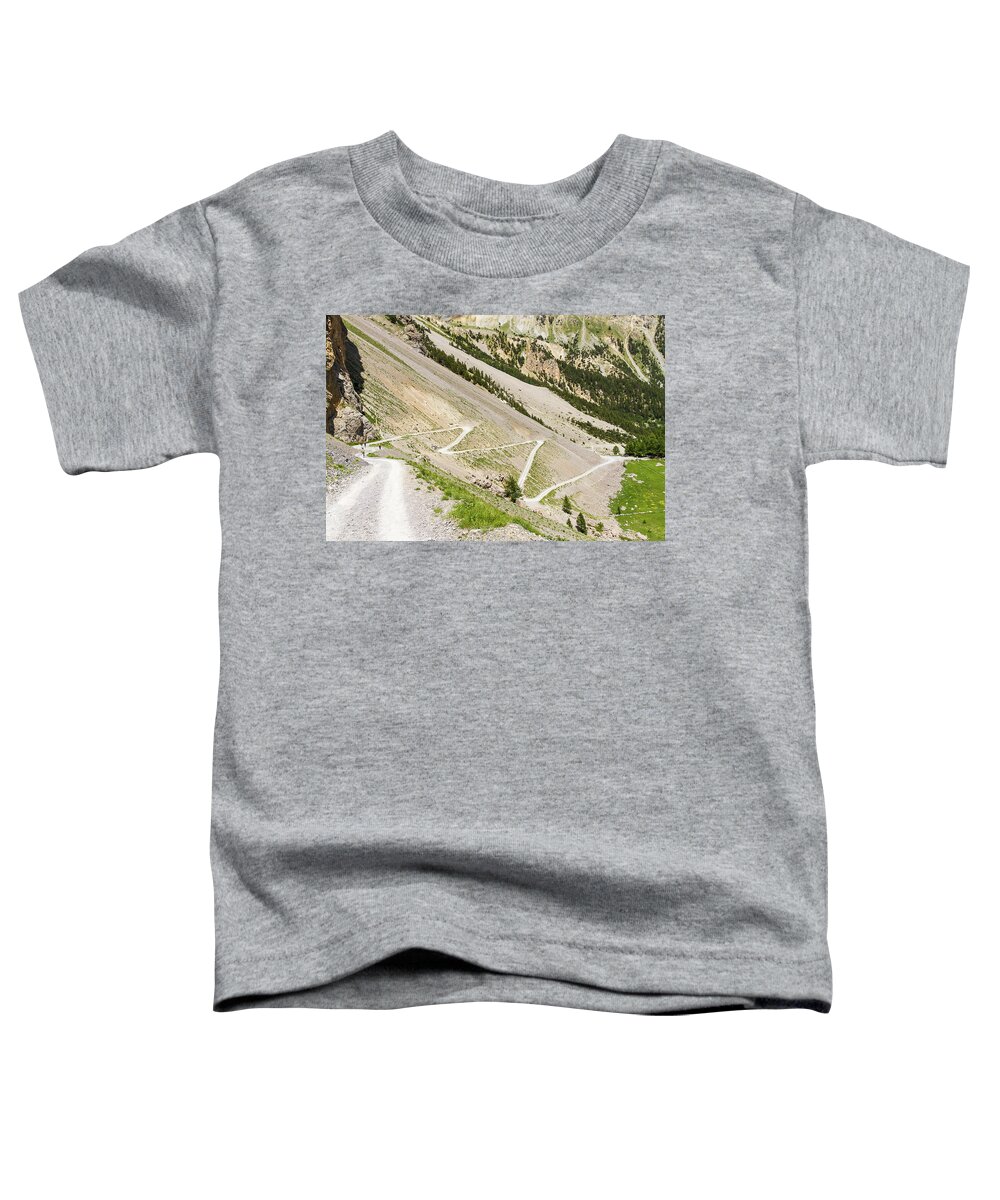 Mountain Landscape Toddler T-Shirt featuring the photograph The path - French Alps by Paul MAURICE