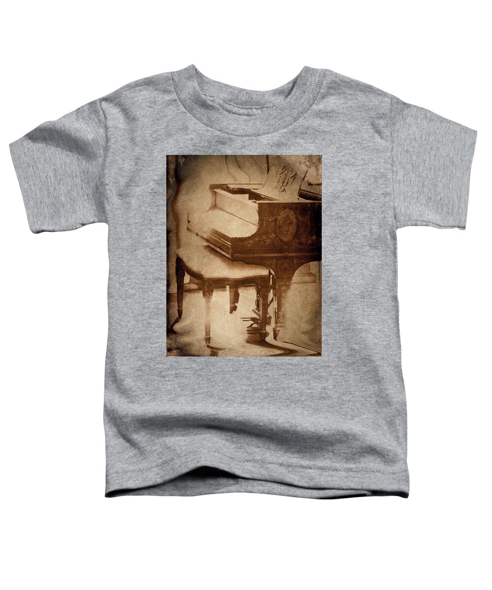 Glowing Toddler T-Shirt featuring the photograph The Piano... by Arthur Miller