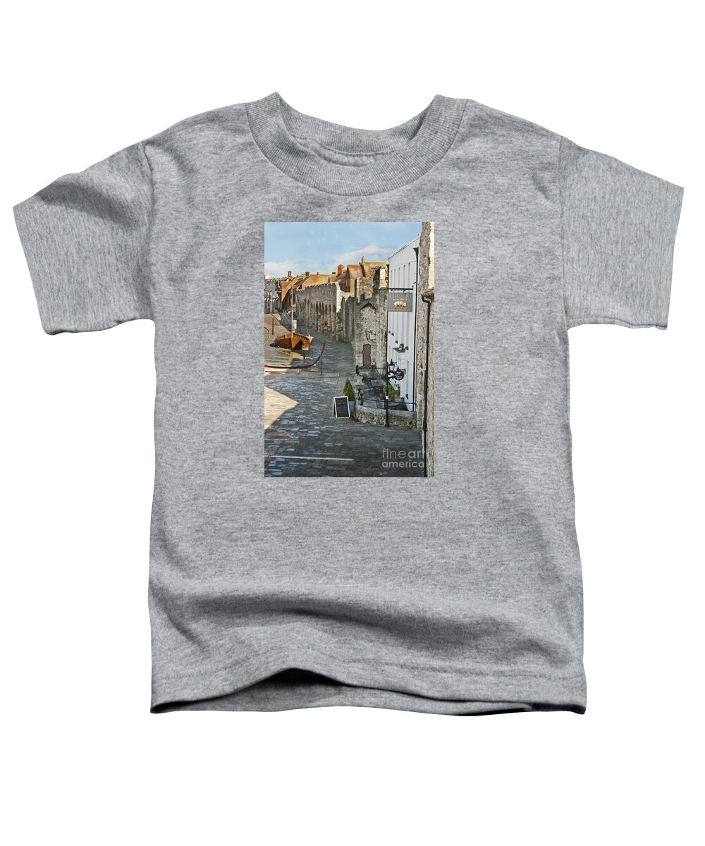 Medieval Toddler T-Shirt featuring the photograph The Pig in the Wall Southampton by Terri Waters