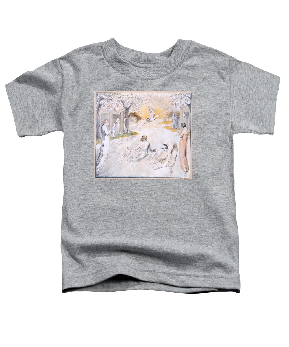 The River Of Life' Toddler T-Shirt featuring the painting The River of Life by MotionAge Designs
