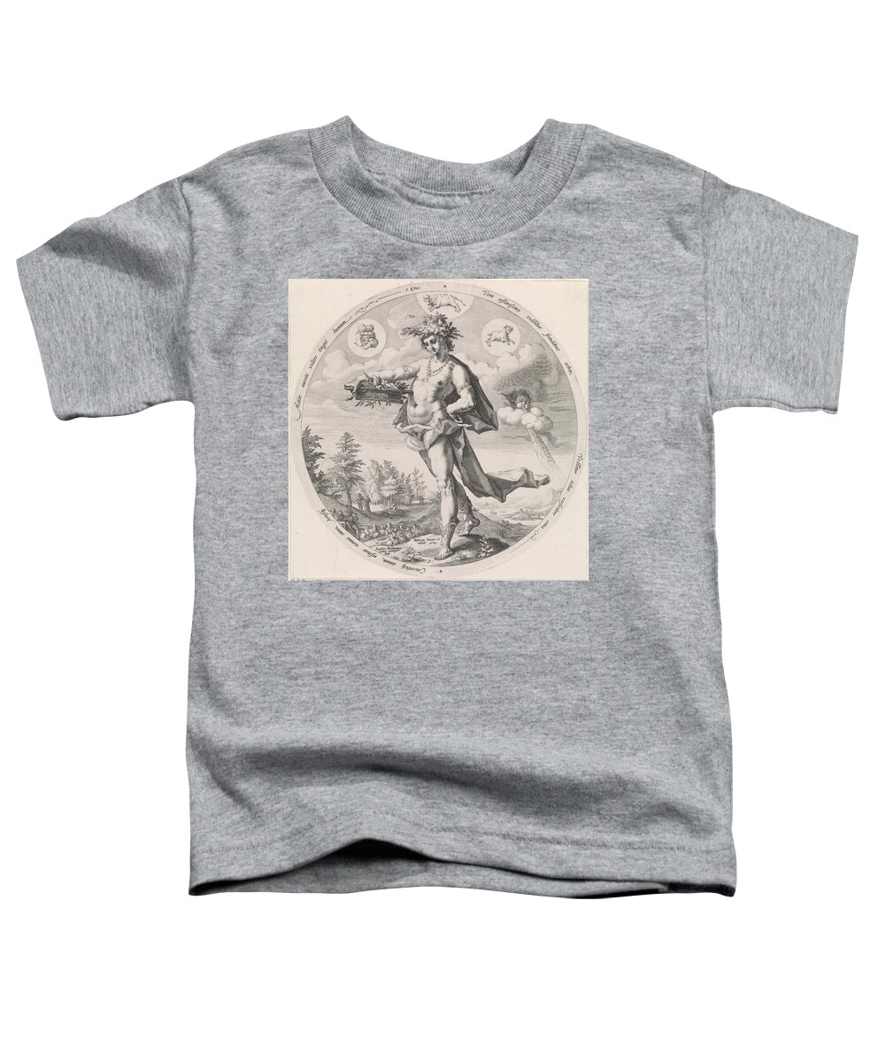 Lente (ver) Toddler T-Shirt featuring the drawing The Seasons by Vintage Collectables