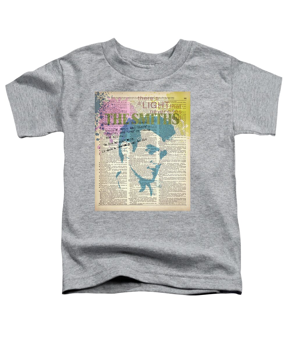 Jimi Hendrix Toddler T-Shirt featuring the painting THE SMITHS on dictionary page by Art Popop
