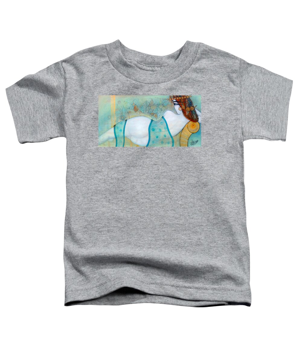 Albena Toddler T-Shirt featuring the painting The Sofa by Albena Vatcheva