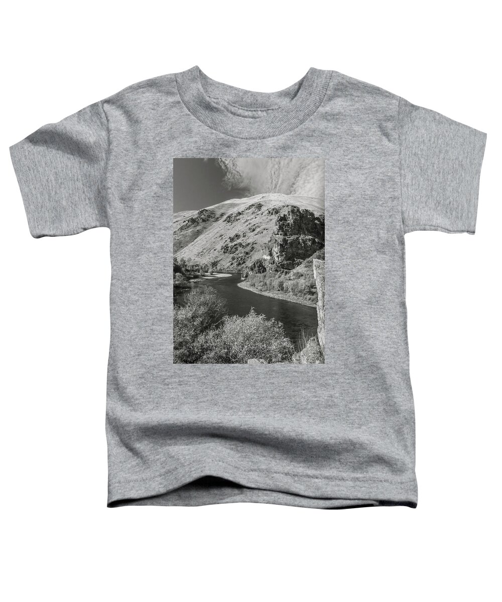Markmilleart.com Toddler T-Shirt featuring the photograph South Fork Boise River 3 by Mark Mille
