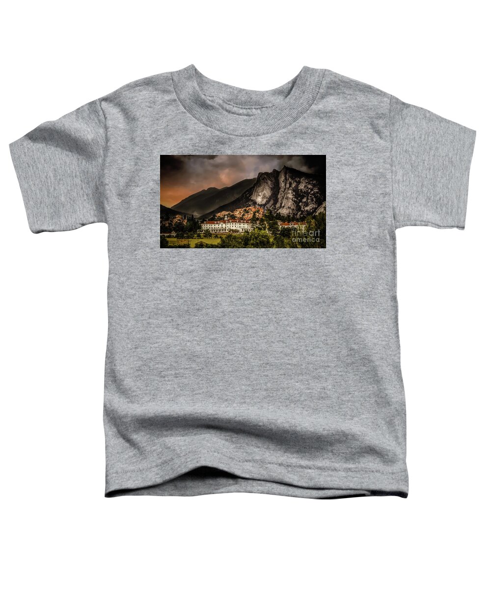 Stanley Hotel Toddler T-Shirt featuring the photograph The Stanley Hotel by David Meznarich