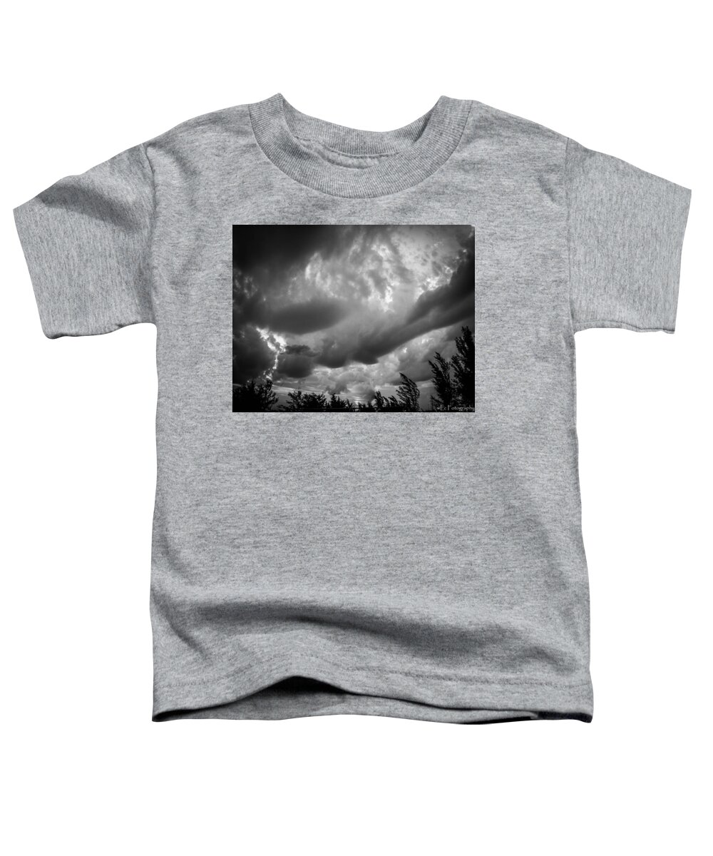Storm Toddler T-Shirt featuring the photograph The Storm by Wendy Carrington