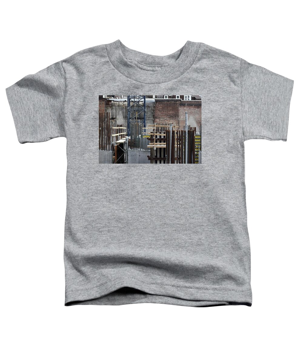 Urban Toddler T-Shirt featuring the photograph They Used To Play Folk Music Here by Kreddible Trout