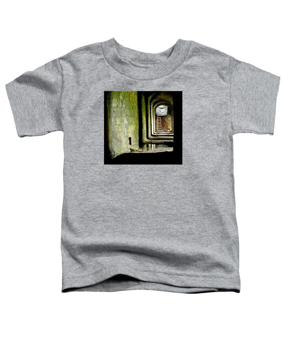 Kiln Toddler T-Shirt featuring the photograph This is the end. Abandoned. by Elena Perelman