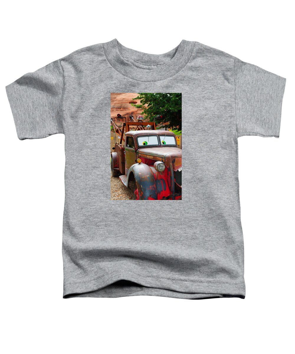 Tow Truck Toddler T-Shirt featuring the photograph Tow Truck by Tikvah's Hope