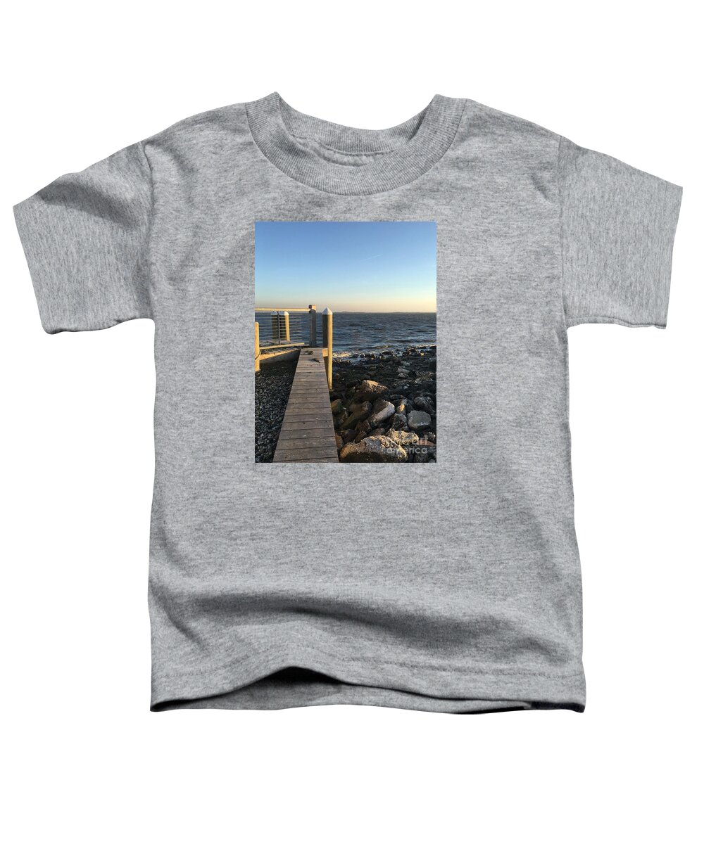 Beach Toddler T-Shirt featuring the photograph Towards the Bay by CAC Graphics