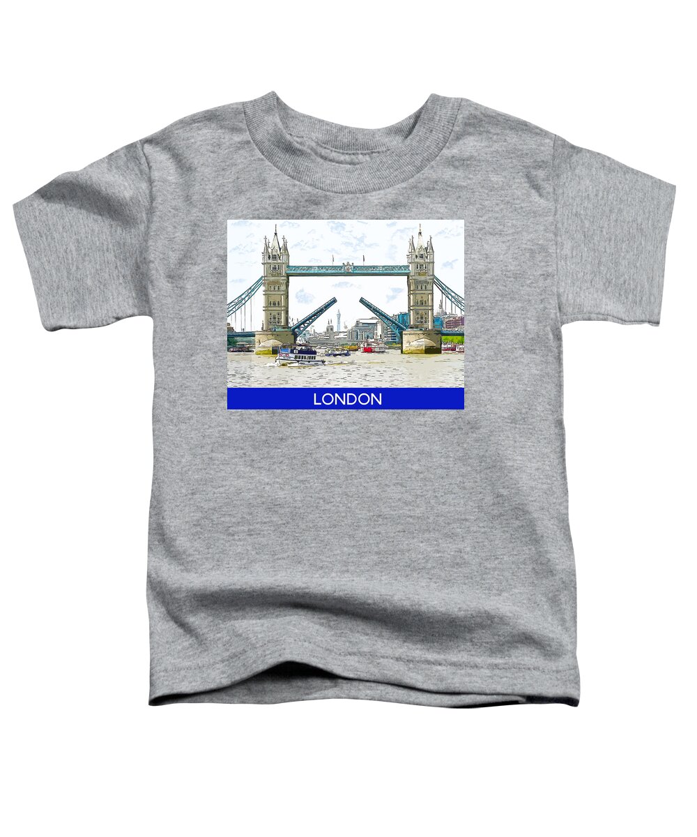 London Toddler T-Shirt featuring the photograph Tower Bridge London England by Anthony Murphy