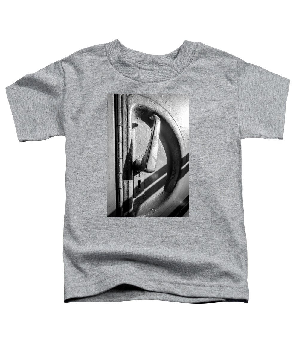 Ancient Toddler T-Shirt featuring the photograph Train Door Handle by John Williams