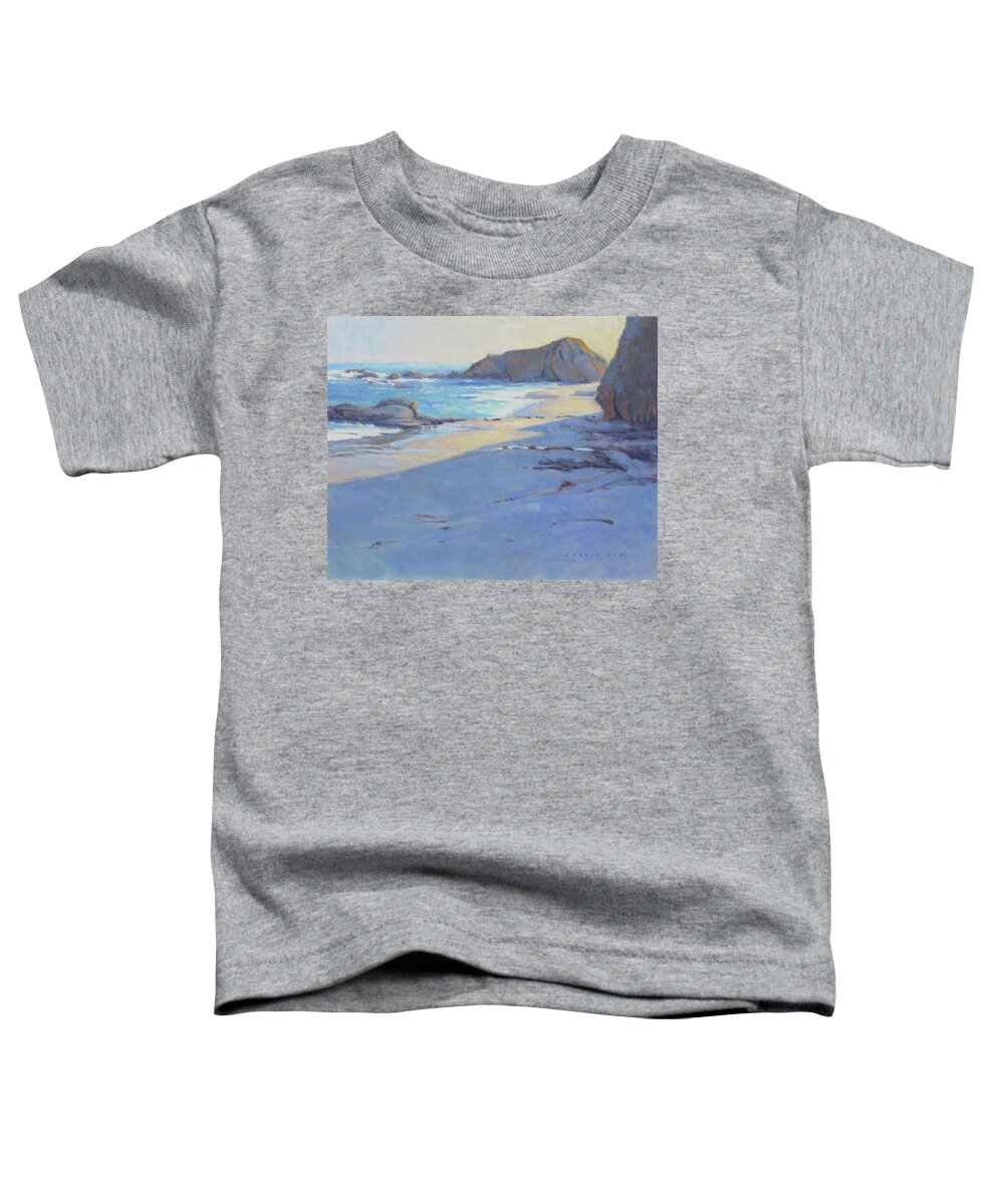 Laguna Toddler T-Shirt featuring the painting Tranquility by Konnie Kim