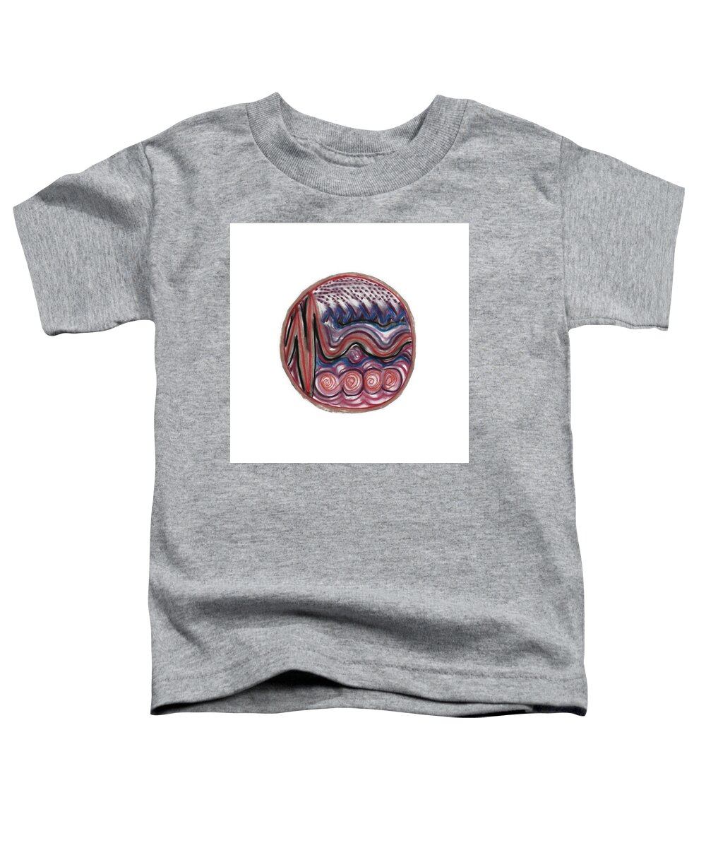 Mandala Toddler T-Shirt featuring the pastel Transition by Annette Hadley