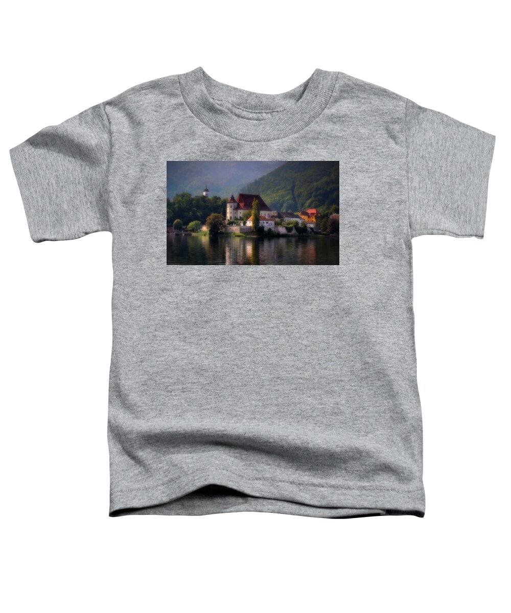 Lake Toddler T-Shirt featuring the photograph Traunkirchen - Austria by Ellen Heaverlo