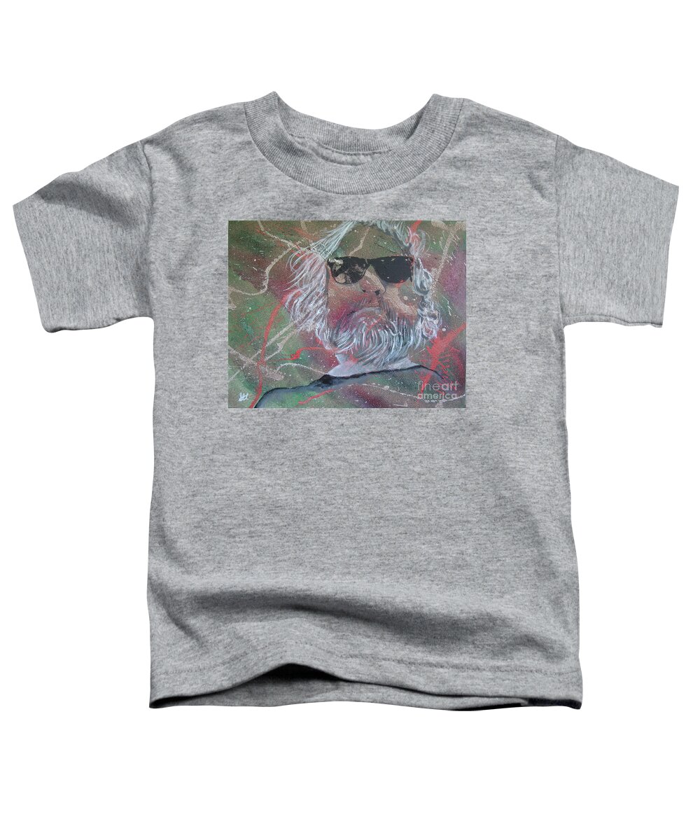 Jeff Knor Toddler T-Shirt featuring the painting Travel Safe In The Cosmos by Stuart Engel