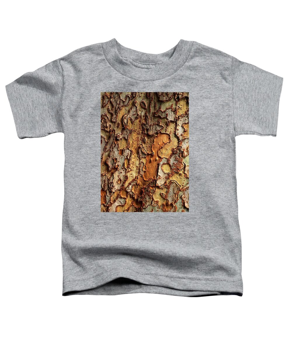 Nature Toddler T-Shirt featuring the photograph Tree Bark Abstract by Sheila Brown