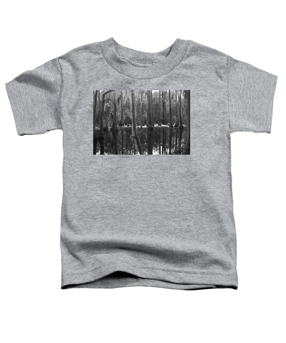  Toddler T-Shirt featuring the photograph Trees In Water by Rose Benson