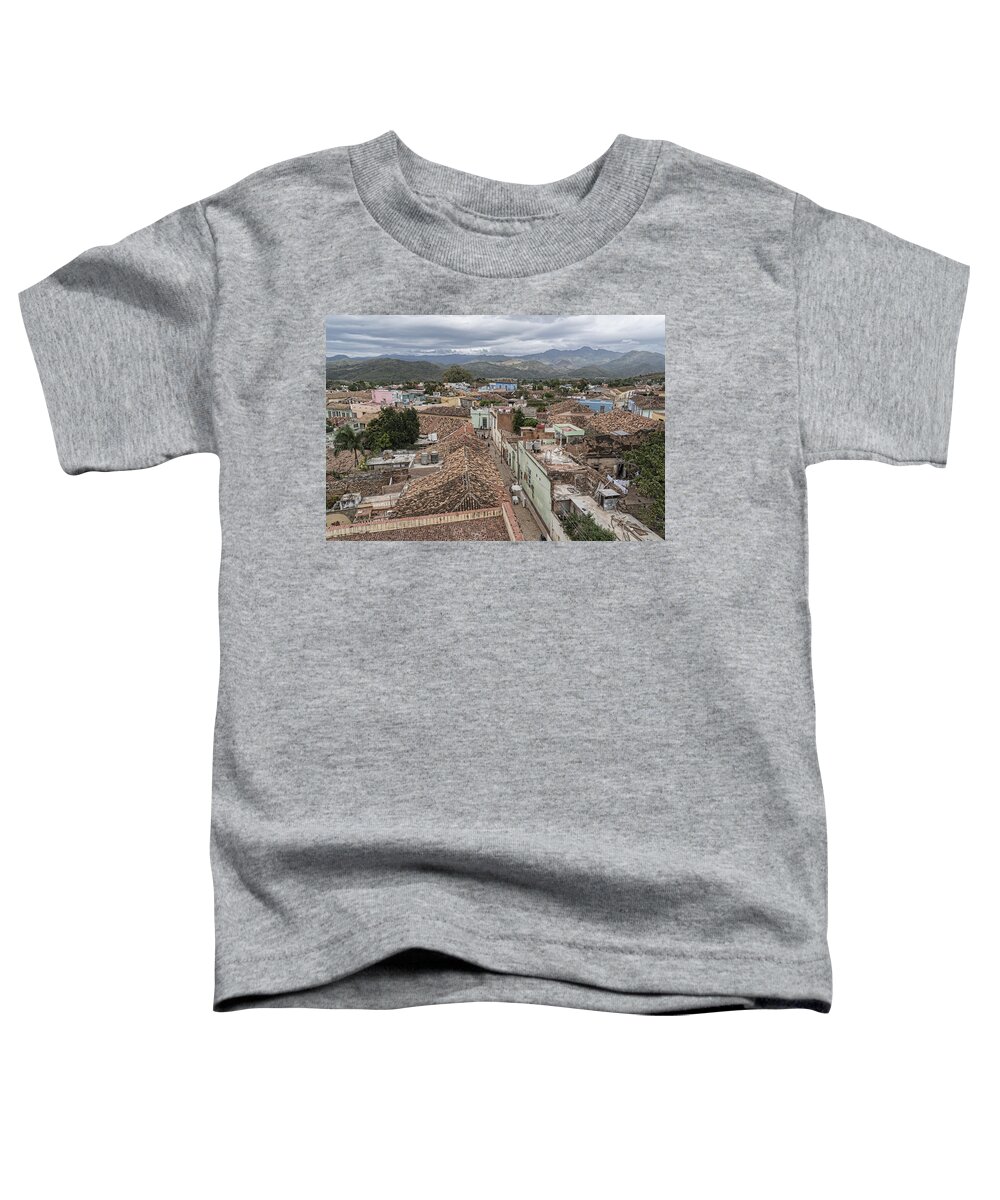 Trinidad Toddler T-Shirt featuring the photograph Trinidad Skyline and Mountains by Sharon Popek