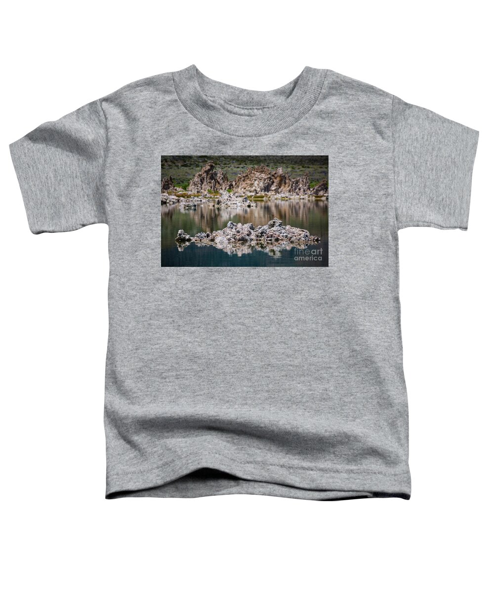 Mono Lake Toddler T-Shirt featuring the photograph Tuffa Reflection 2 by Anthony Michael Bonafede