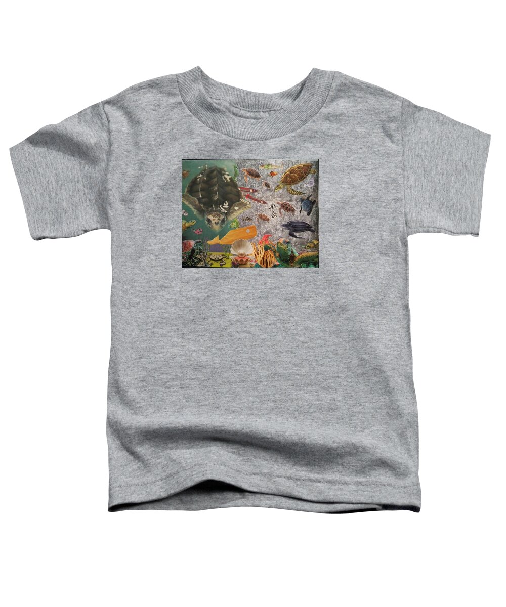 Turtle Toddler T-Shirt featuring the photograph Turtles Smurtles by Nancy Graham