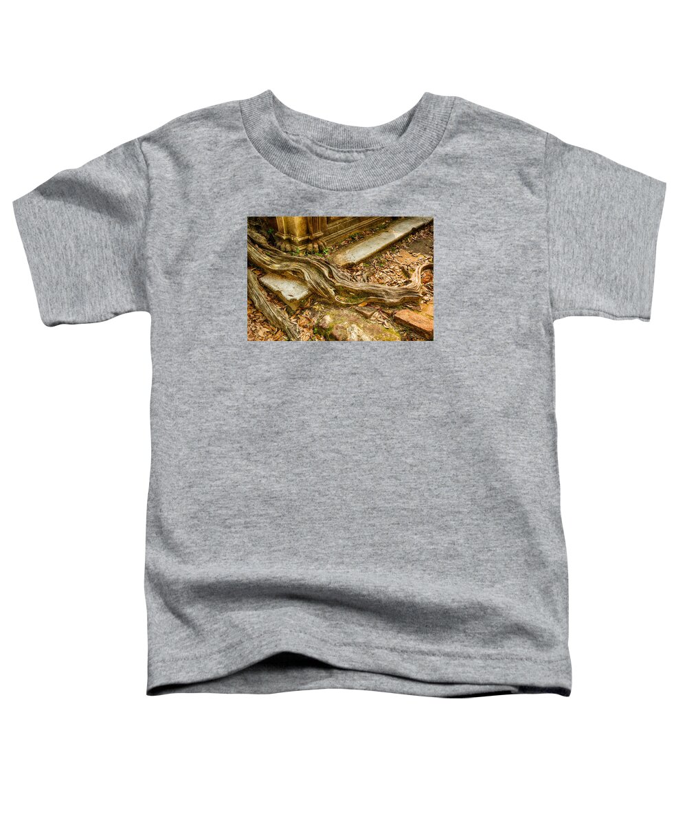 Root Toddler T-Shirt featuring the photograph Twisted Root by Denise Bush