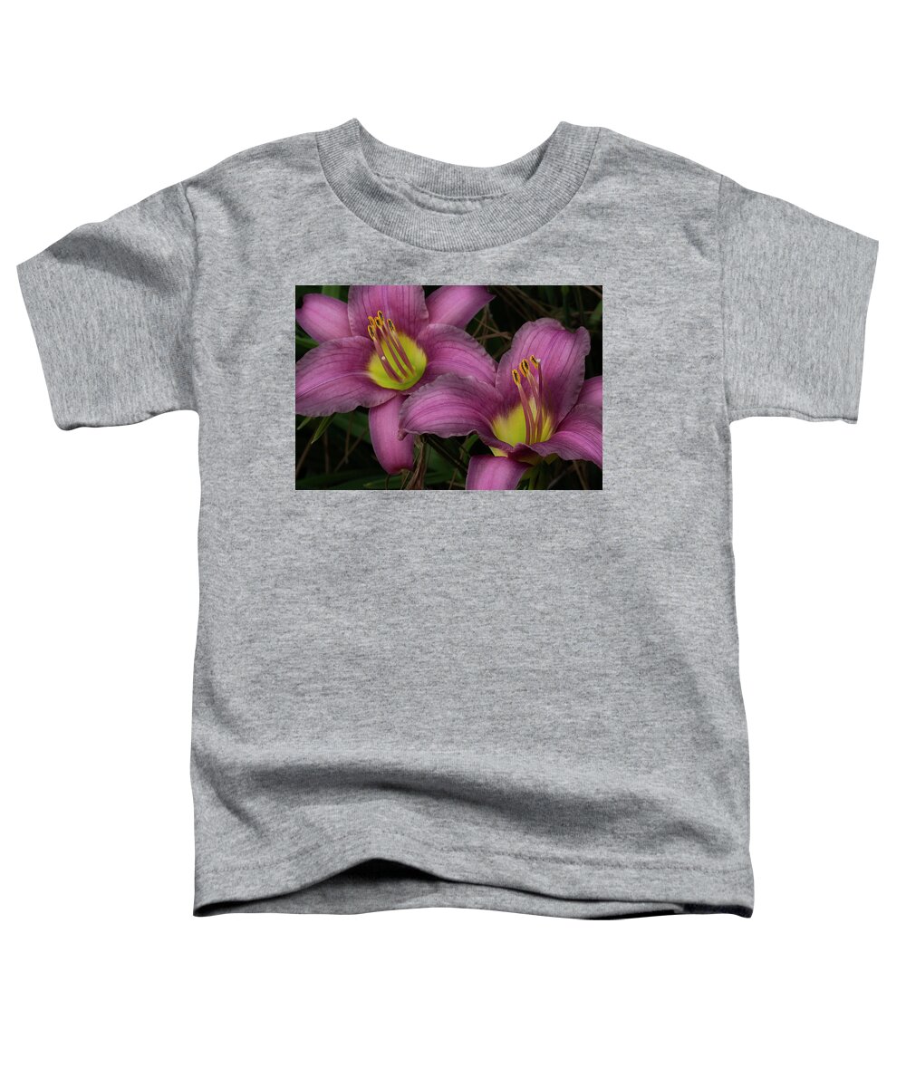 Day Lilies Toddler T-Shirt featuring the photograph Two Of A Kind by Mike Eingle
