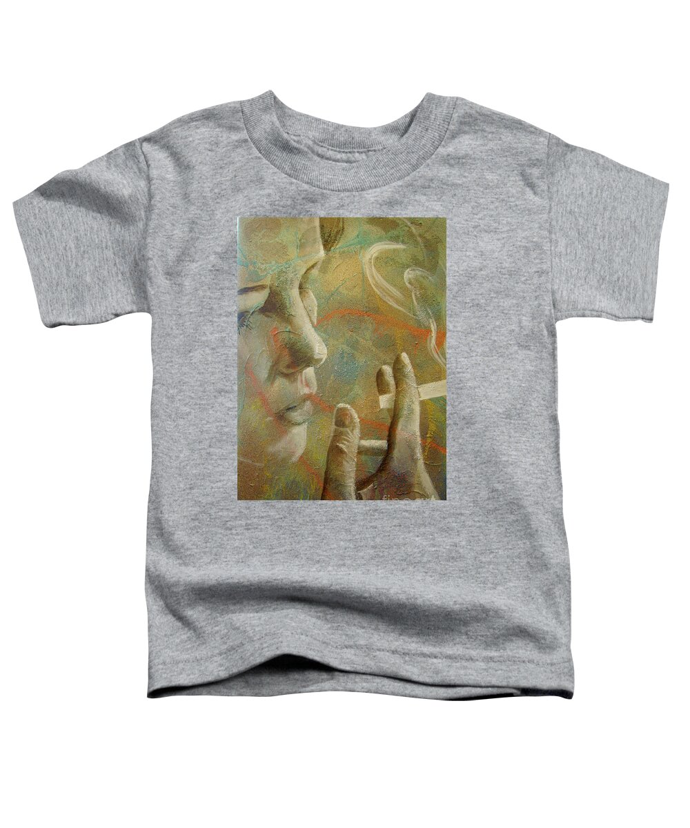 Feminine Toddler T-Shirt featuring the painting Unfold by Stuart Engel