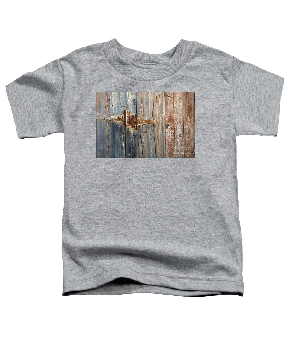 Rust Toddler T-Shirt featuring the photograph Unhinged by Terry Doyle