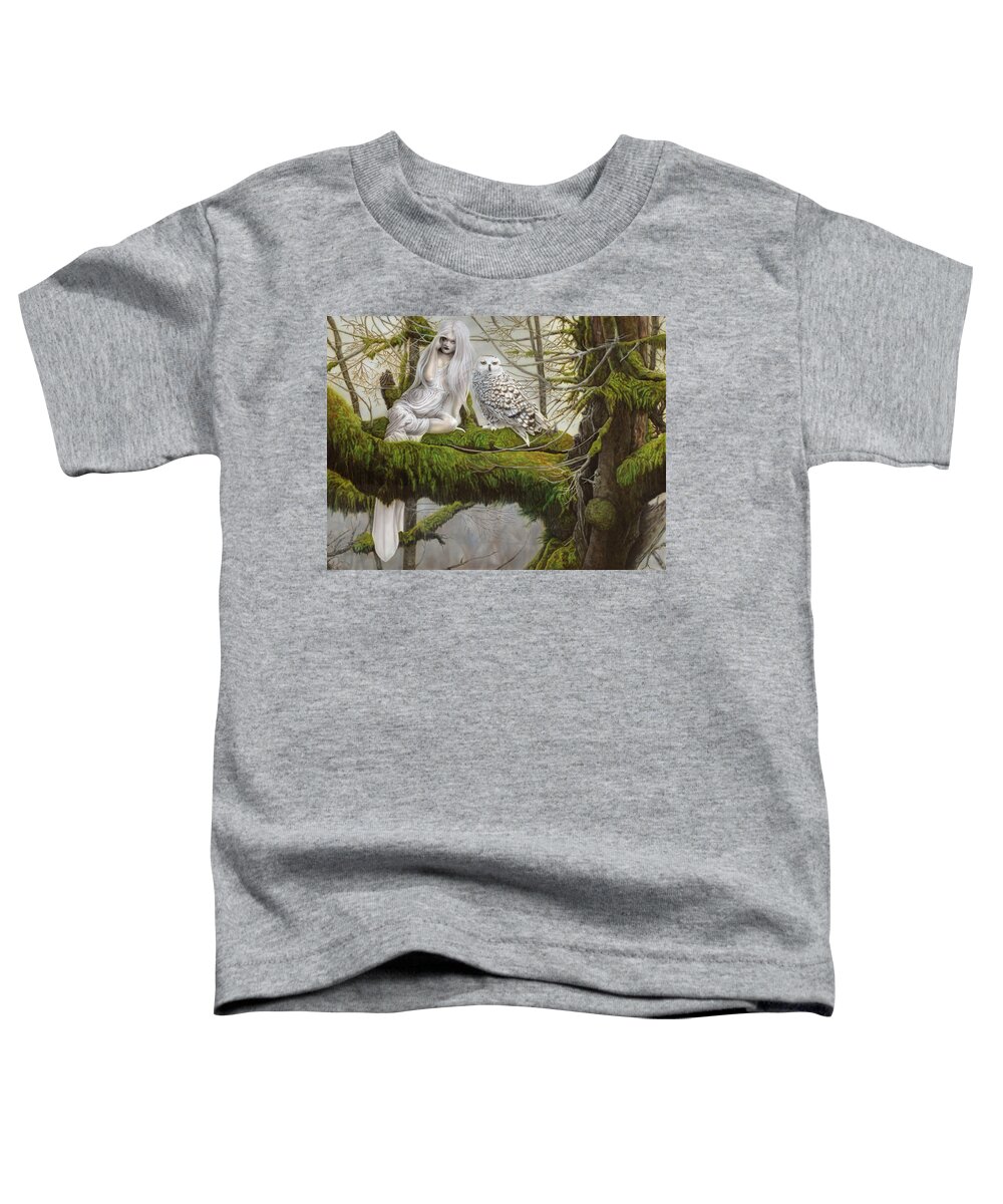 North Dakota Artist Toddler T-Shirt featuring the painting Who's Who by Wayne Pruse