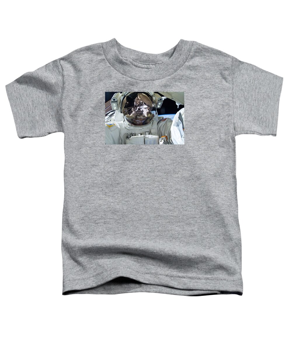 Space Toddler T-Shirt featuring the photograph Astronaut Close-up by Steve Kearns