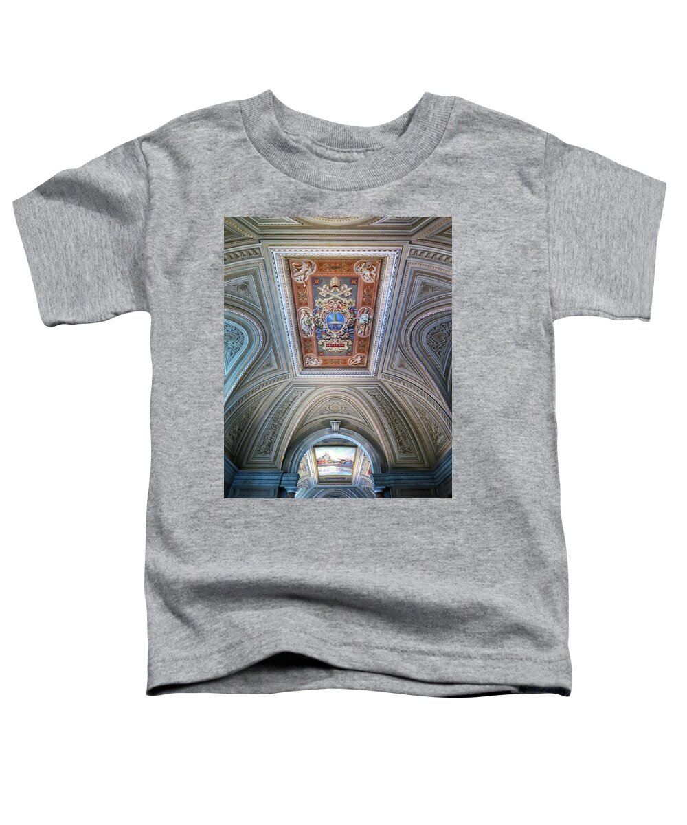 Vatican City Toddler T-Shirt featuring the photograph Vatican City Ceiling by Dave Mills