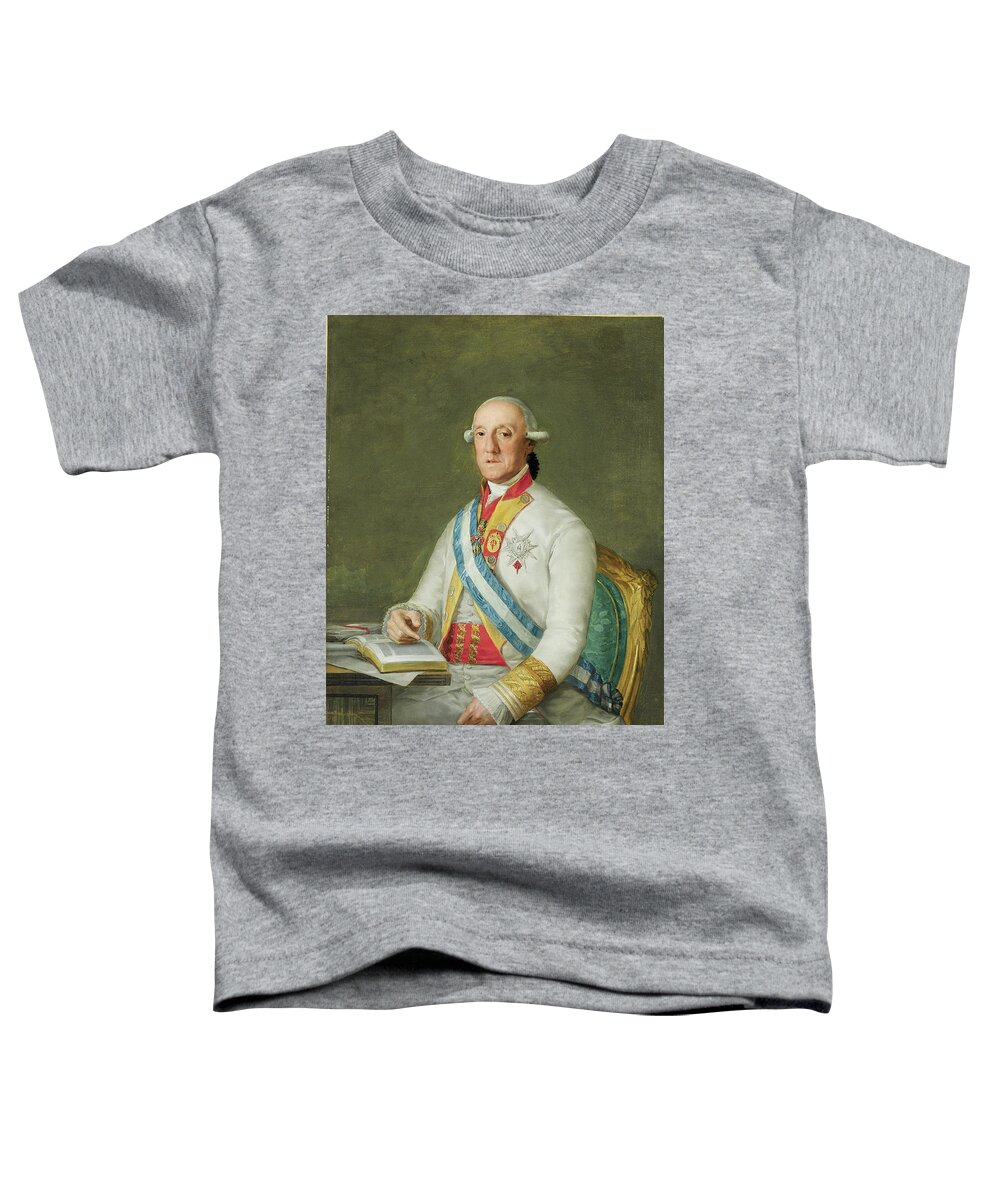 Francisco Jos De Goya Y Lucientes Toddler T-Shirt featuring the painting Vicente Maria de Vera de Aragon Duque by MotionAge Designs