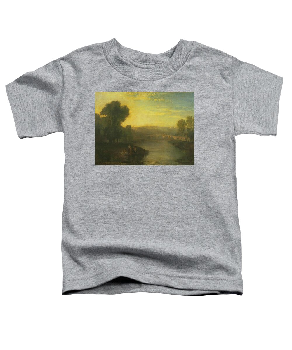 Joseph Mallord William Turner 17751851  View Of Richmond Hill And Bridge Toddler T-Shirt featuring the painting View of Richmond Hill by Joseph Mallord