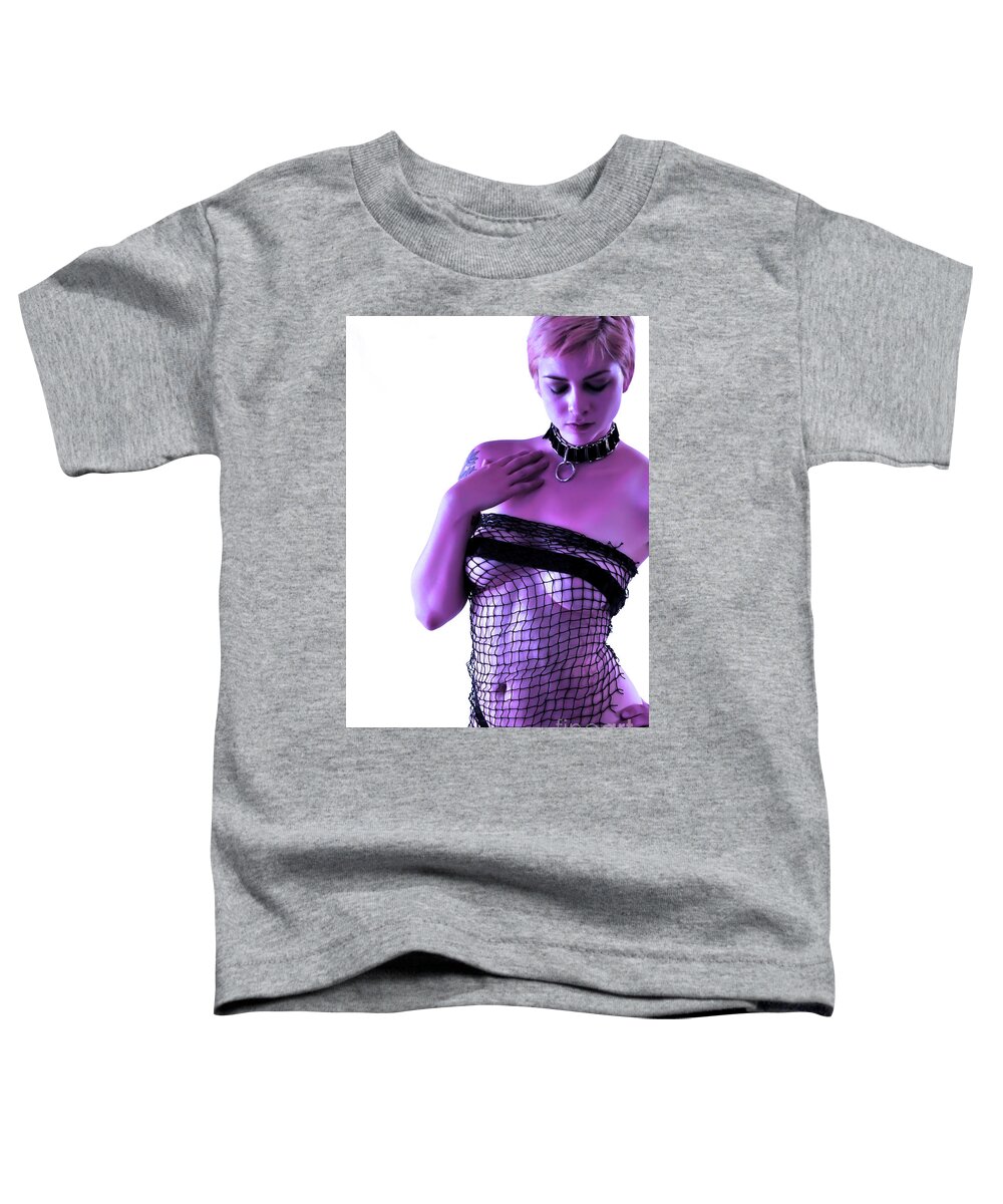 Fetish Photographs Toddler T-Shirt featuring the photograph Violet straps by Robert WK Clark