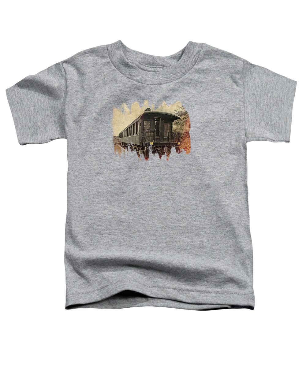 Raiload Toddler T-Shirt featuring the photograph Virginia City Pullman Car by Thom Zehrfeld