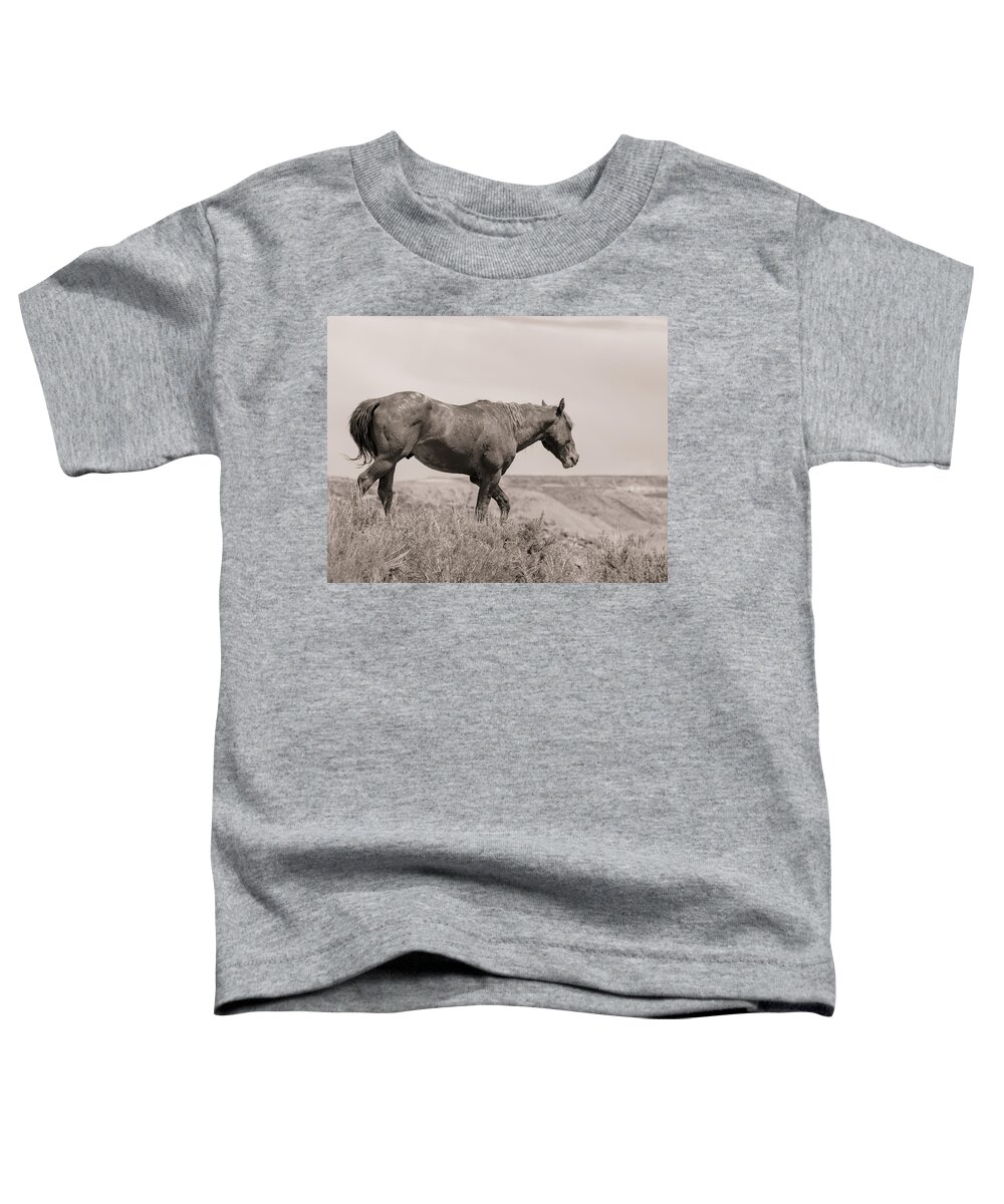 Mustang Toddler T-Shirt featuring the photograph Voodoo on the Mesa by Mindy Musick King