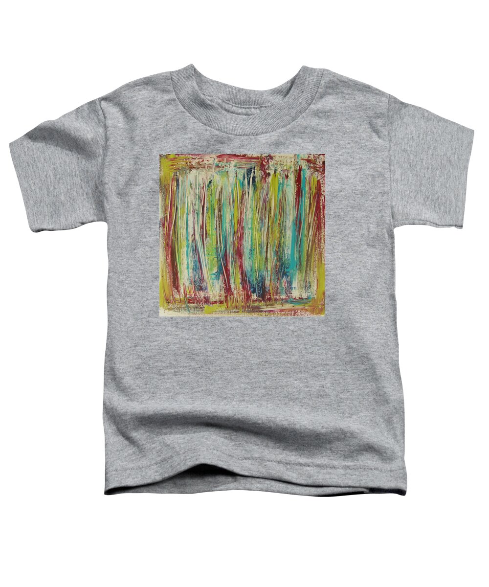 Abstract Painting Toddler T-Shirt featuring the painting W15 - once II by KUNST MIT HERZ Art with heart