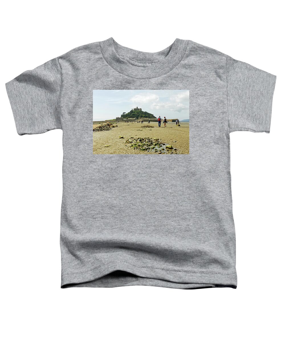Britain Toddler T-Shirt featuring the photograph Walking To St Michael's Mount by Rod Johnson