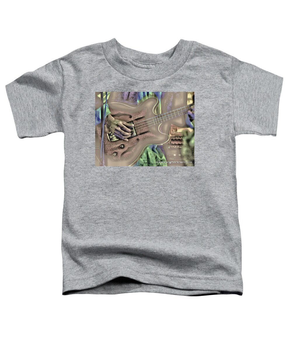 Music Toddler T-Shirt featuring the digital art Walter Parks Plays - Study #2 by Vincent Green