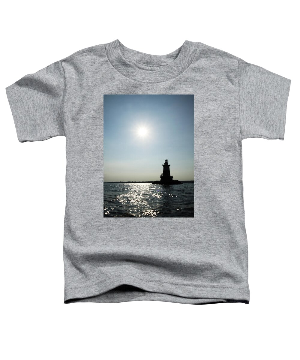 Lighthouse Toddler T-Shirt featuring the photograph Warm Like the Evening Sun by Xine Segalas