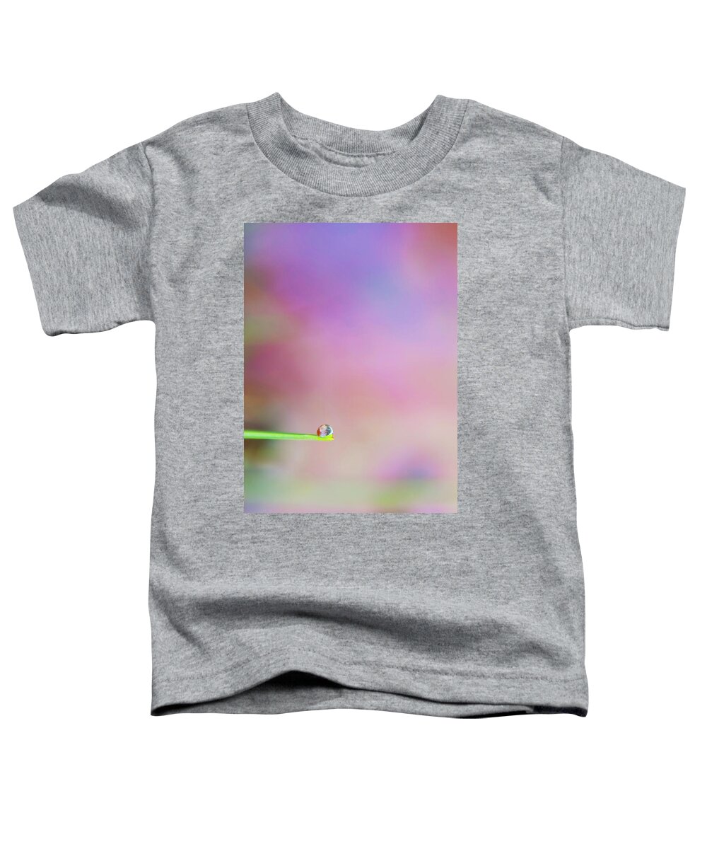 Mission Trails Toddler T-Shirt featuring the photograph Water Droplet by Nicole Swanger