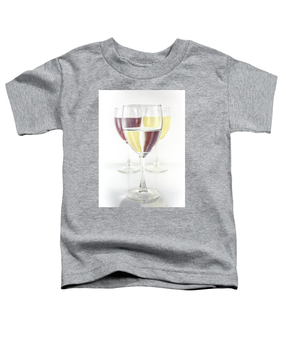  Toddler T-Shirt featuring the photograph Water Into Wine - with logo by Melissa Lipton