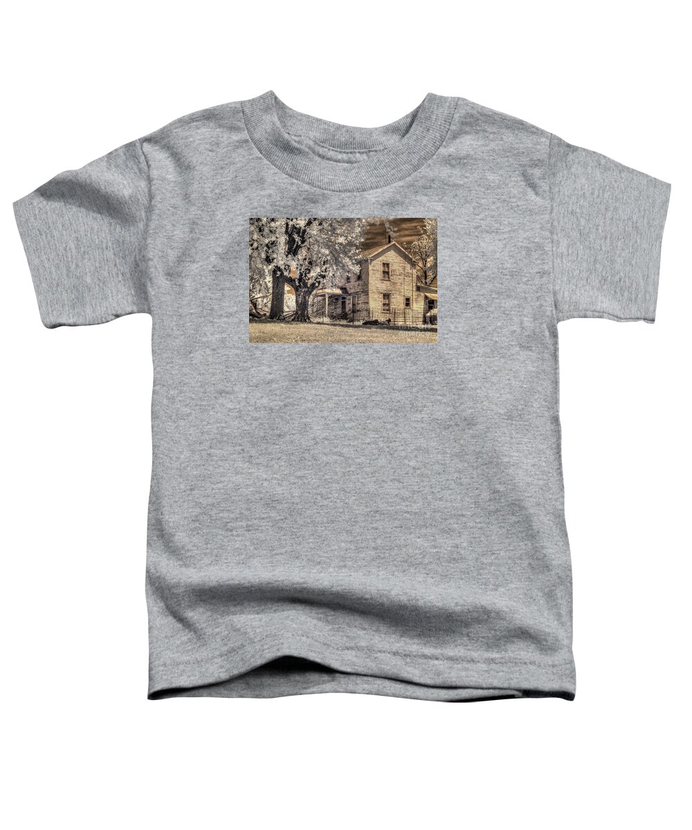 We Had Cows In The Yard Toddler T-Shirt featuring the digital art We Had Cows in the Yard by William Fields
