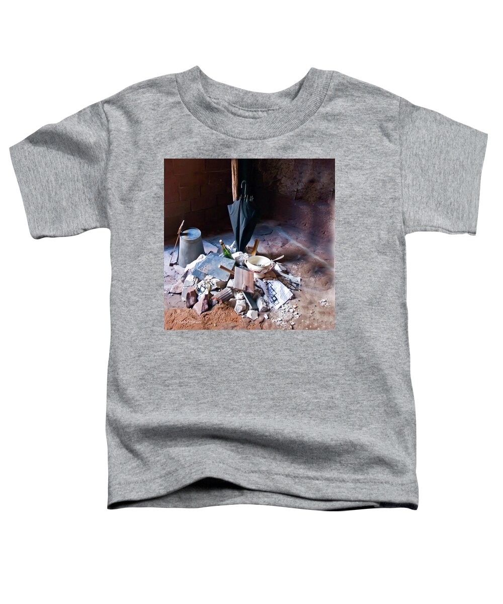 Ombrella Toddler T-Shirt featuring the photograph Put all your bloody rubbish in the basket by Micah Offman