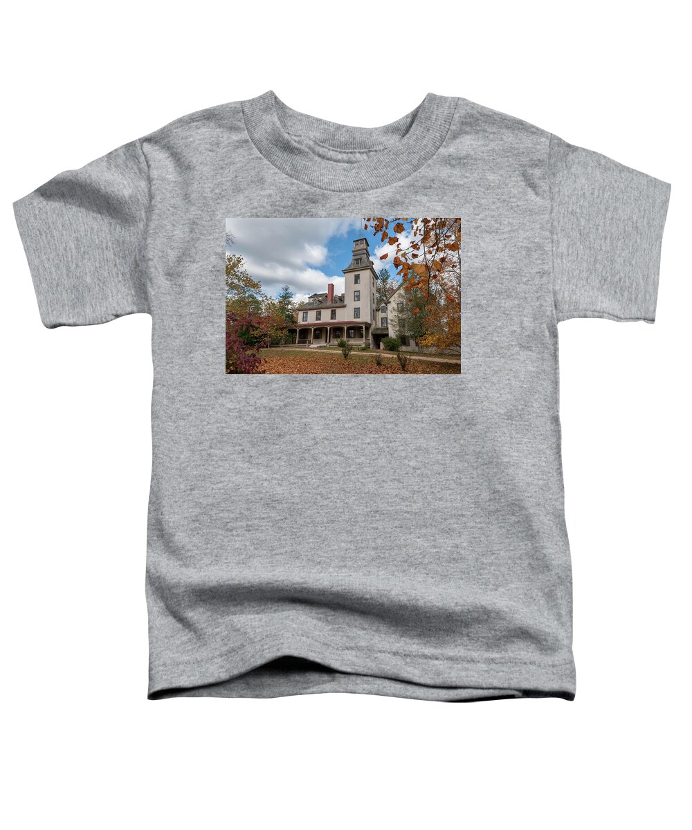Batsto Toddler T-Shirt featuring the photograph Wharton Mansion by Louis Dallara