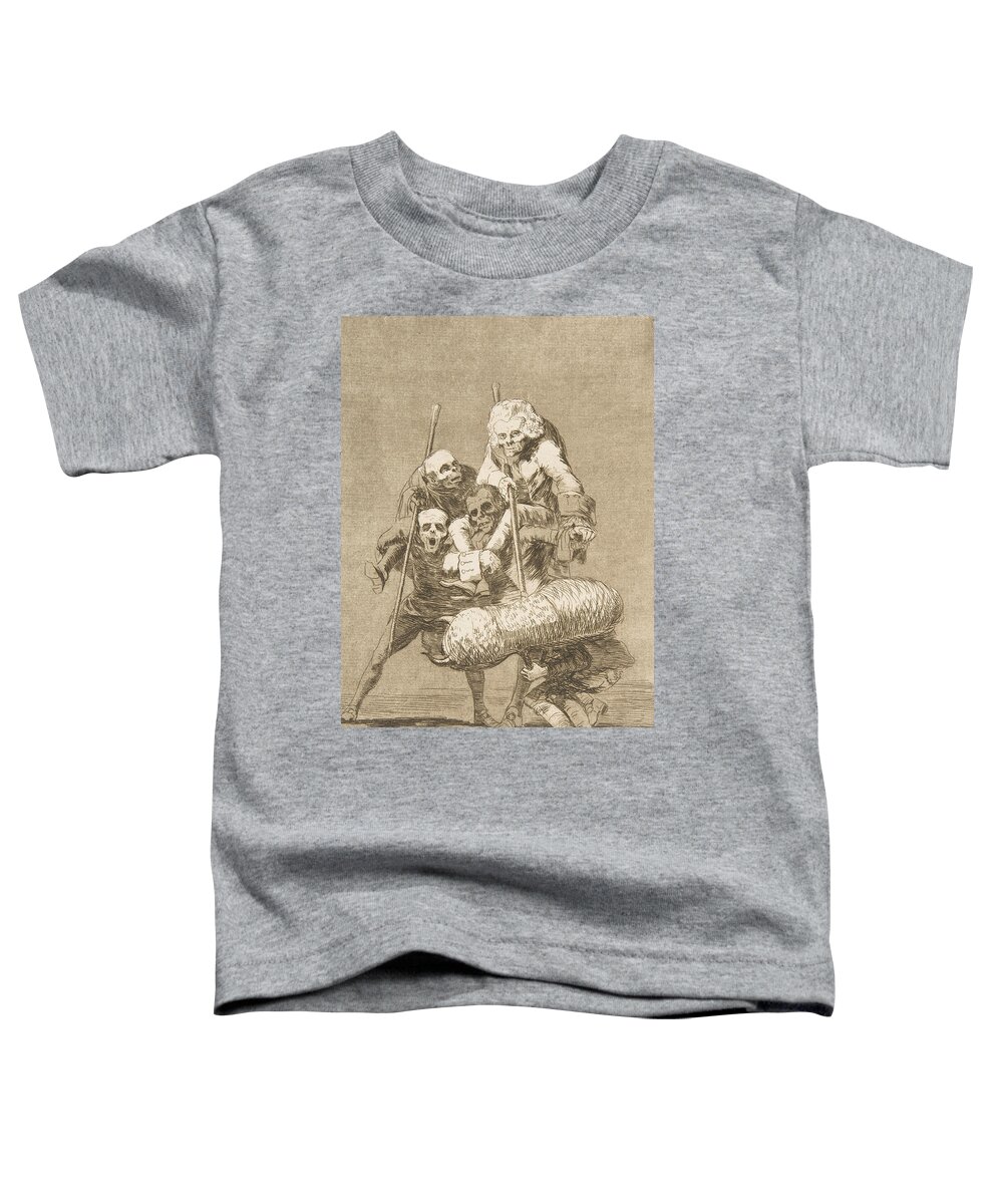 Spanish Art Toddler T-Shirt featuring the relief What one does to another by Francisco Goya