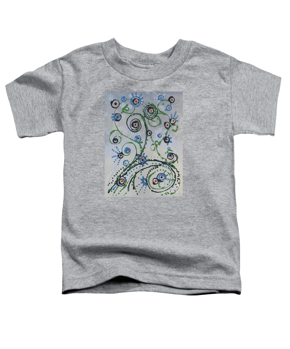 Whippersnapper's Whim Toddler T-Shirt featuring the painting Whippersnapper's Whim by Holly Carmichael